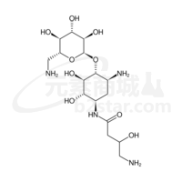 D-Streptamine,O-2-amino-2-deoxy-a-D-glucopyranosyl-(1®6)-N3-(4-amino-3-hydroxybutyl)-2-deoxy- (9CI)