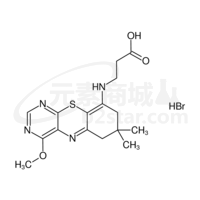 b-Alanine,N-(7,8-dihydro-4-methoxy-7,7-dimethyl-6H-pyrimido[4,5-b][1,4]benzothiazin-9-yl)-,monohydrobromide (9CI)