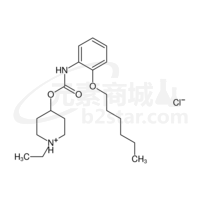 o-(Hexyloxy)carbanilic acid 1-ethyl-4-piperidyl ester hydrochloride