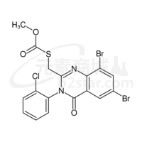 S-{[6,8-dibromo-3-(2-chlorophenyl)-4-oxo-3,4-dihydroquinazolin-2-yl]methyl} O-methyl thiocarbonate