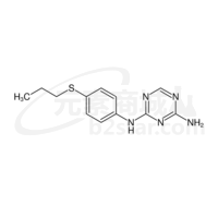 s-Triazine, 2-amino-4-(p-(propylthio)anilino)-