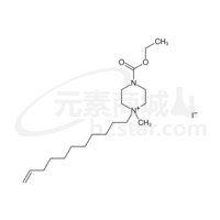 ethyl 4-methyl-4-undec-10-enyl-2,3,5,6-tetrahydropyrazine-1-carboxylat e iodide