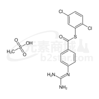 S-(2,5-dichlorophenyl) 4-[(diaminomethylidene)amino]benzenecarbothioate methanesulfonate