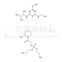S-[2-(2-methylpiperidin-1-yl)-2-oxoethyl] O,O-dipropyl phosphorodithioate - N-ethyl-N'-(3-methylbutan-2-yl)-6-(methylsulfanyl)-1,3,5-triazine-2,4-diamine (1:1)