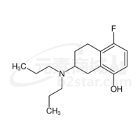 S(-)-5-FLUORO-8-HYDROXY-2-DIPROPYLAMINO-1,2,3,4-TETRAHYDRONAPHTHALENE HYDROCHLORIDE