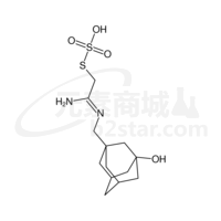 S-[(2Z)-2-amino-2-{[(3-hydroxytricyclo[3.3.1.1~3,7~]dec-1-yl)methyl]imino}ethyl] hydrogen thiosulfate