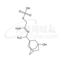 S-[(2Z)-2-amino-2-{[1-(3-hydroxytricyclo[3.3.1.1~3,7~]dec-1-yl)ethyl]imino}ethyl] hydrogen thiosulfate