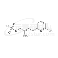 S-[(2Z)-2-amino-2-{[(6-methylpyridin-2-yl)methyl]imino}ethyl] hydrogen sulfurothioate