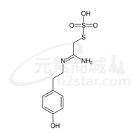 S-[(2Z)-2-amino-2-{[2-(4-hydroxyphenyl)ethyl]imino}ethyl] hydrogen sulfurothioate