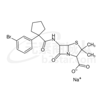sodium (2S,5R,6R)-6-[[1-(3-bromophenyl)cyclopentanecarbonyl]amino]-3,3 -dimethyl-7-oxo-4-thia-1-azabicyclo[3.2.0]heptane-2-carboxylate