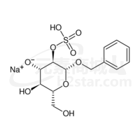 sodium (2R,3R,4S,5R,6R)-2-(benzyloxy)-5-hydroxy-6-(hydroxymethyl)-3-(sulfooxy)tetrahydro-2H-pyran-4-olate (non-preferred name)