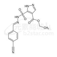 ethyl 5-{[(2E)-2-(4-cyanobenzylidene)hydrazinyl]sulfonyl}-1H-pyrazole-4-carboxylate