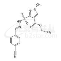 ethyl 3-{[(2E)-2-(4-cyanobenzylidene)hydrazinyl]sulfonyl}-1-methyl-1H-pyrazole-4-carboxylate