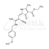 ethyl (5E)-5-{(2Z)-3-amino-2-cyano-3-[(4-methoxybenzyl)amino]prop-2-en-1-ylidene}-2-methyl-4-oxo-4,5-dihydro-1H-pyrrole-3-carboxylate