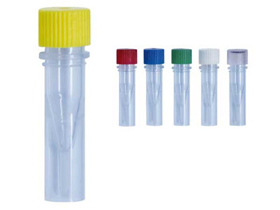 保存管，0.5 ml，紫色盖，深盖，可立底，灭菌