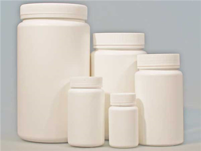 广口粉剂瓶，30克，HDPE，钛白色，带瓶盖